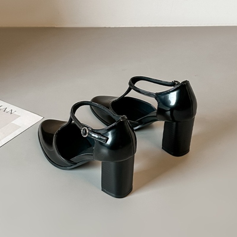 Mary Jane Shoes Black High Hee - огляд і ціна Leather Classic Strap