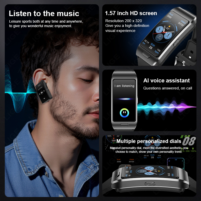 New 2 in 1 Bluetooth Headset S - огляд і ціна Smartwatch Headset