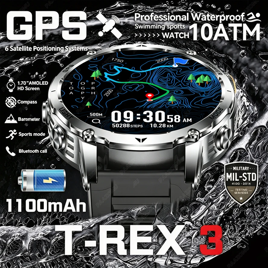 T-Rex 3 Military Grade Smartwa - огляд і ціна Smartwatch M Active