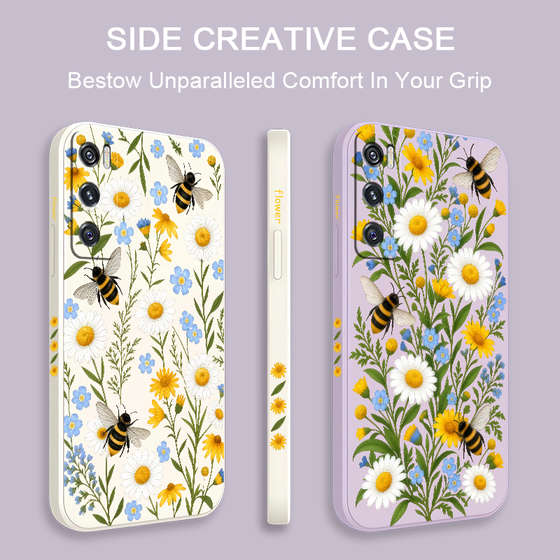 Cute Bee Floral Pattern Case F - огляд і ціна Vivo V40