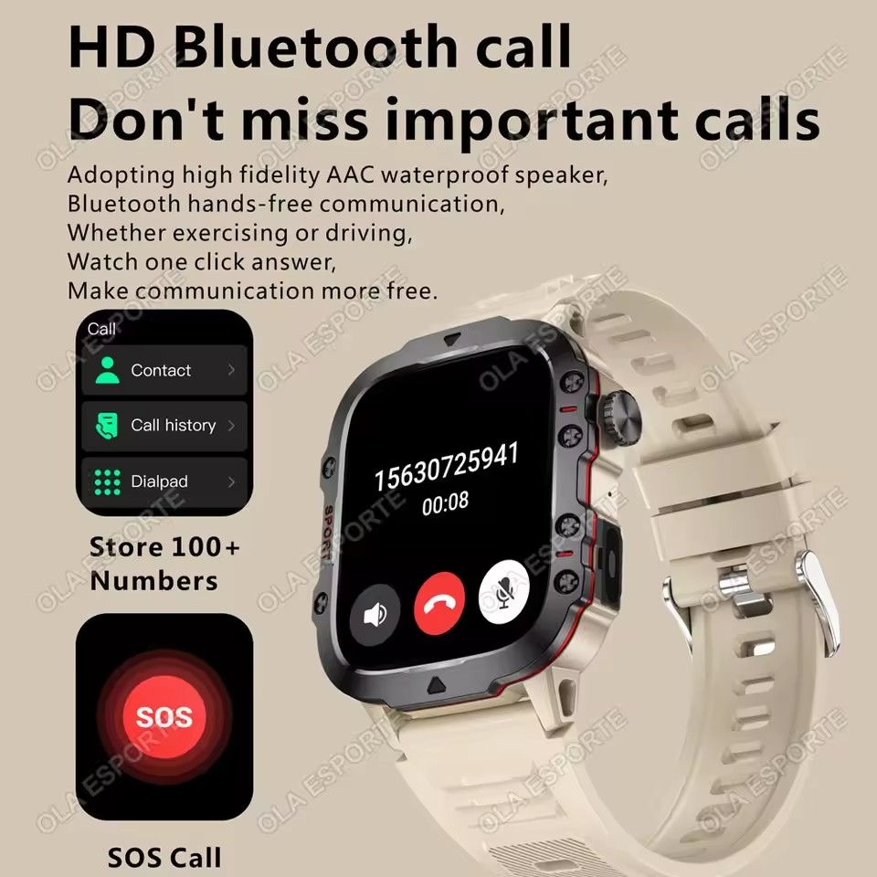 2026 New Military Smart Watch  - огляд і ціна Smartwatch Custom