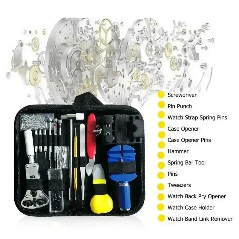 147Pcs Watchmaker Repair Tool  - огляд і ціна Tool Kit Strap Change